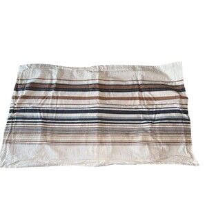 Pendleton Neutral Navy Striped 100% Cotton King Pillow Sham 1 Pc Classic